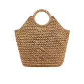 Bolsa Feminina de Palha Natural Safira SF263