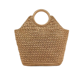 Bolsa Feminina de Palha Natural Safira SF263