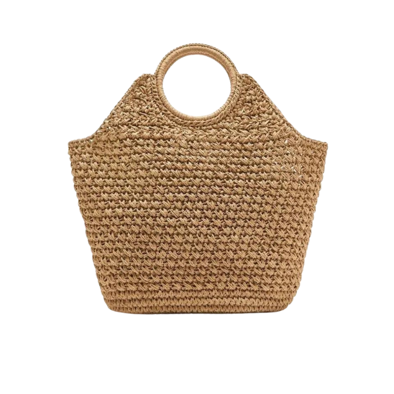 Bolsa Feminina de Palha Natural Safira SF263