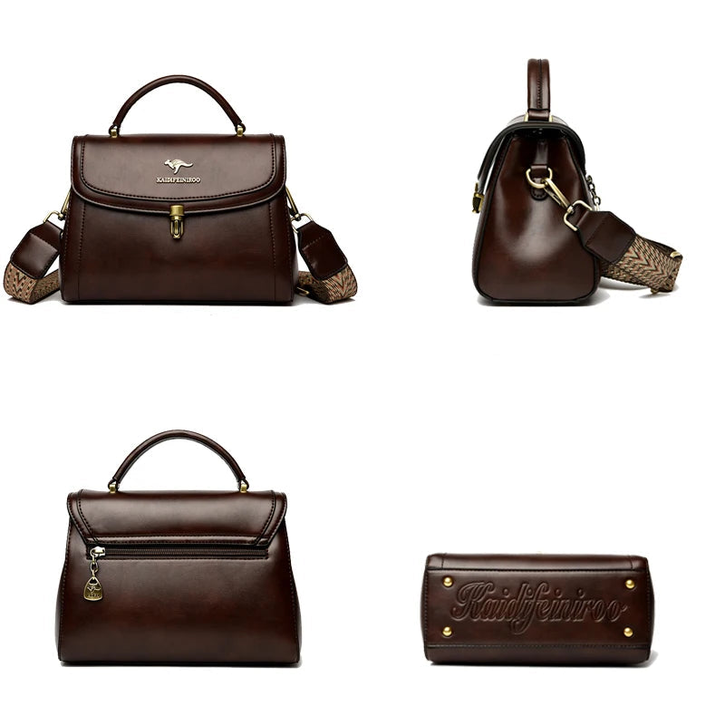 Bolsa Feminina de Couro Legítimo Safira SF728