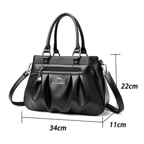 Bolsa Feminina de Couro Legítimo Safira SF472