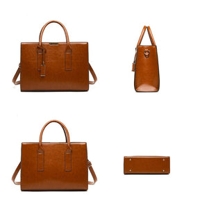 Conjunto em Couro Bolsa + 2 Carteira Safira SF691