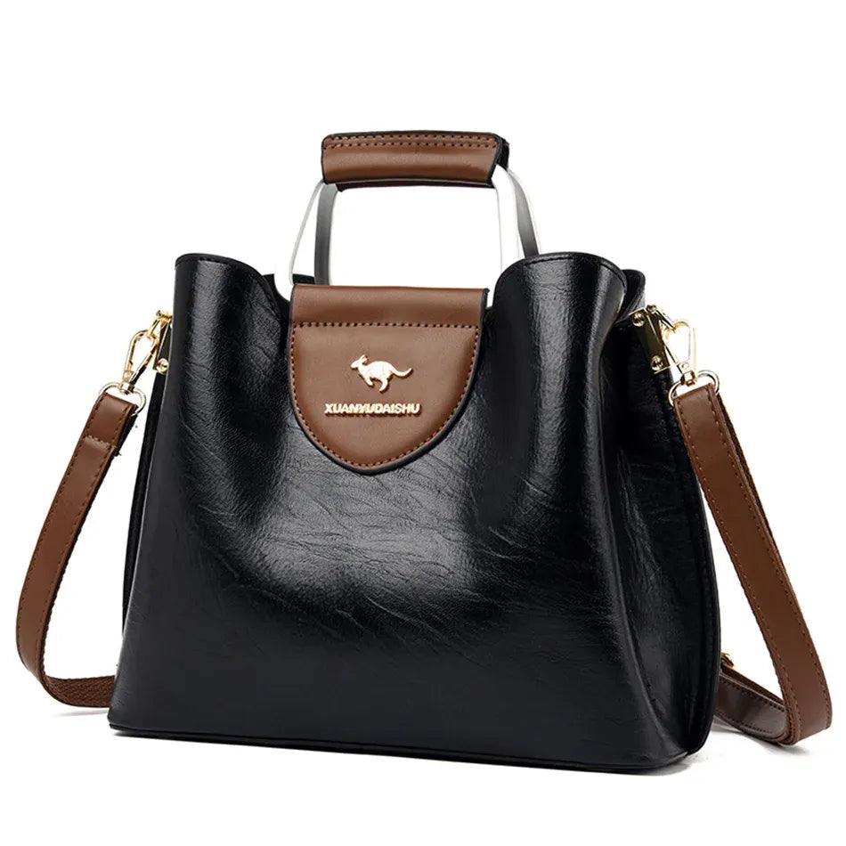 Bolsa Feminina de Couro Legítimo Safira SF233