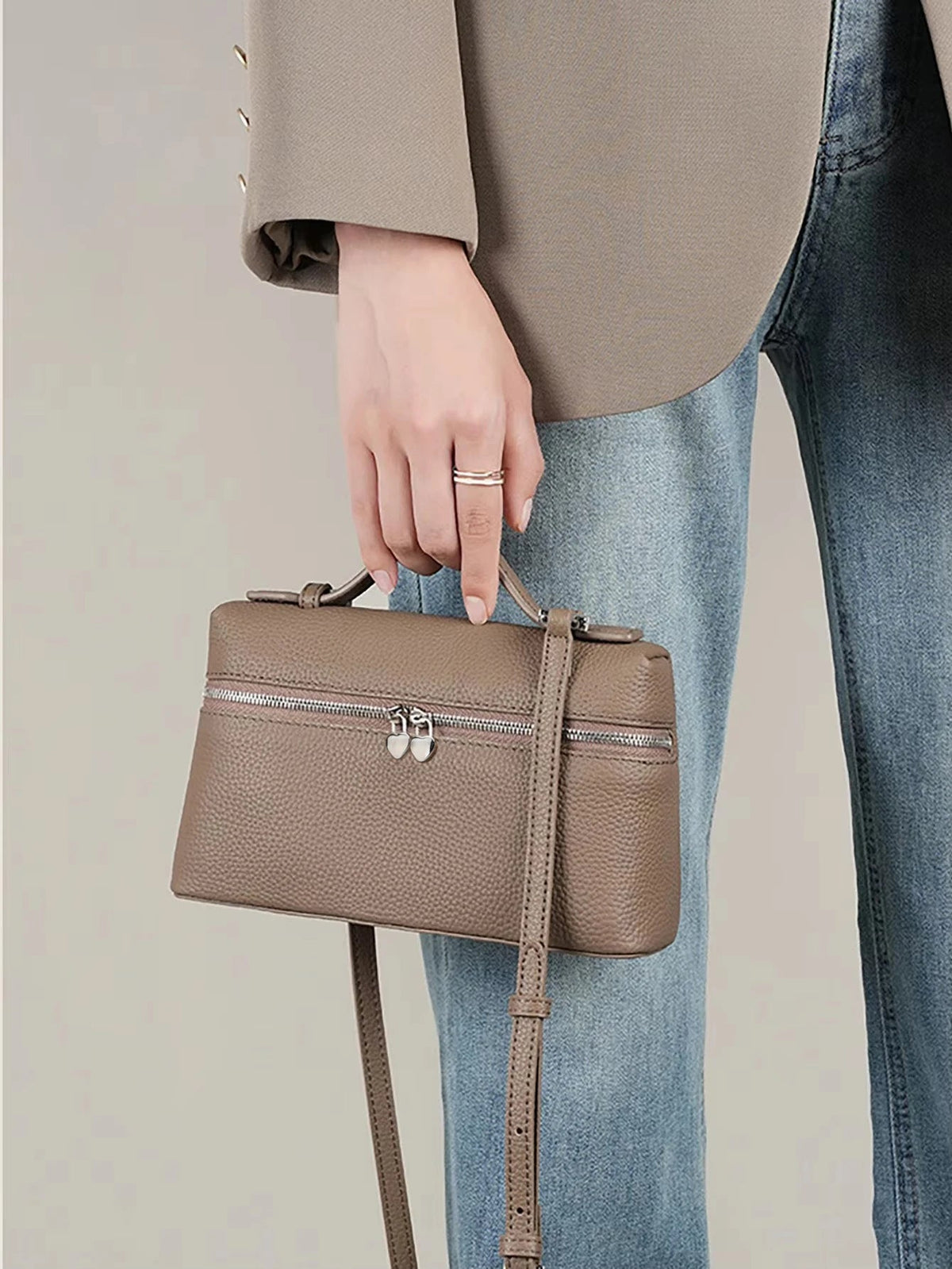 Bolsa Feminina de Couro Legítimo Safira SF477