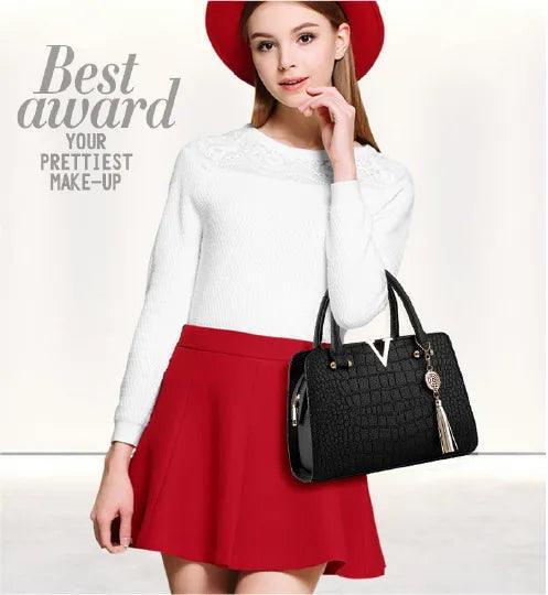 Bolsa Feminina de Couro Legítimo Safira SF732