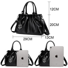 Bolsa Feminina de Couro Legítimo Safira SF392