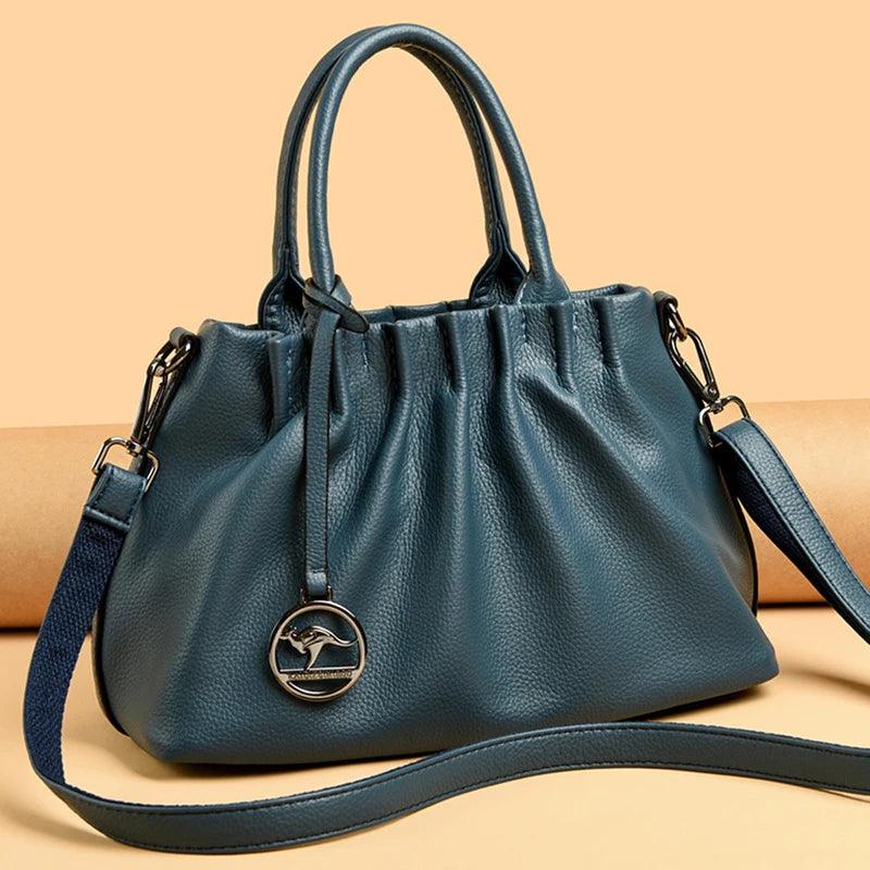 Bolsa Feminina de Couro Legítimo Safira SF392