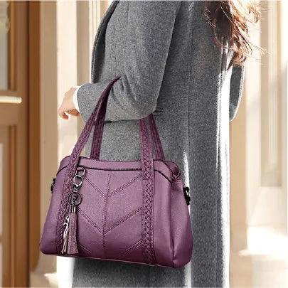 Bolsa Feminina de Couro Legítimo Safira SF437