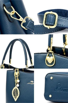 Bolsa Feminina de Couro Legítimo Safira SF214