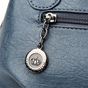 Bolsa Feminina de Couro Legítimo Safira SF847