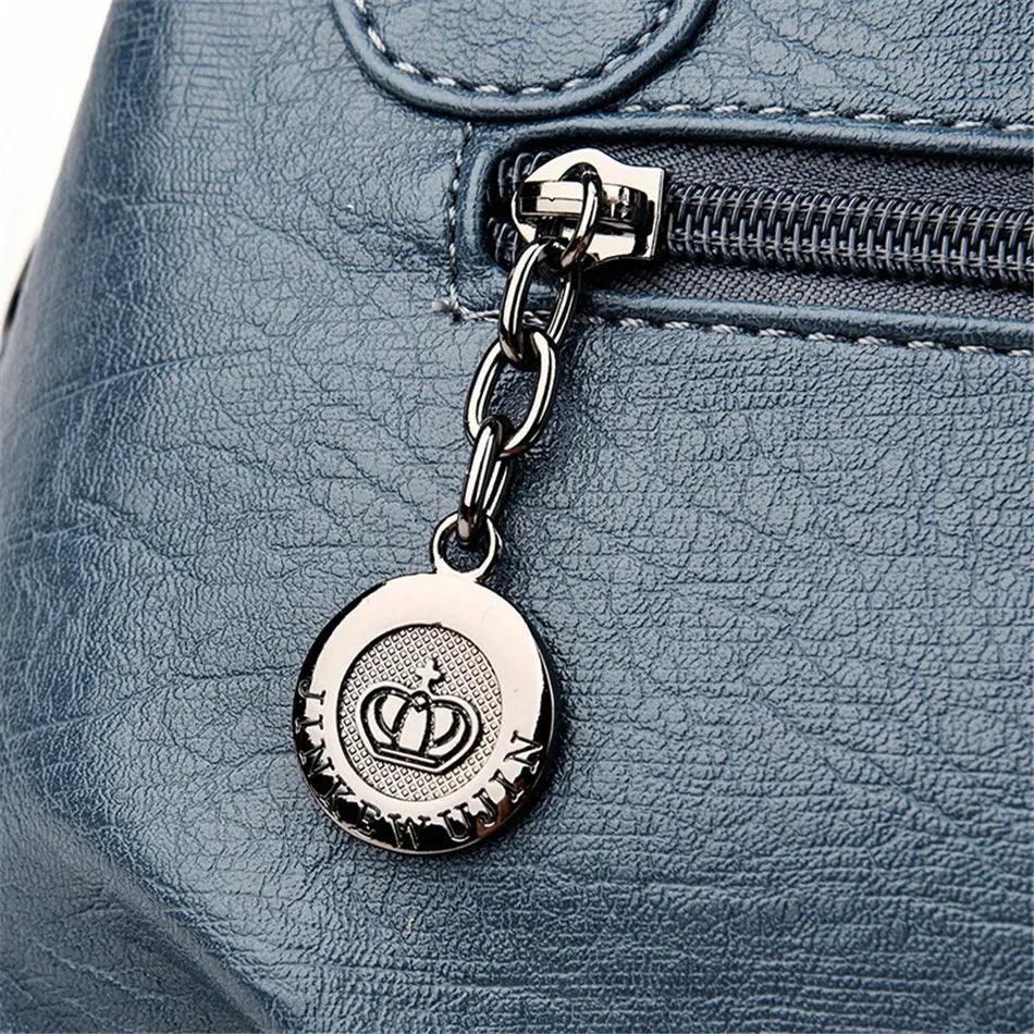Bolsa Feminina de Couro Legítimo Safira SF847