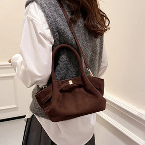 Bolsa Feminina de Camurça Safira SF712