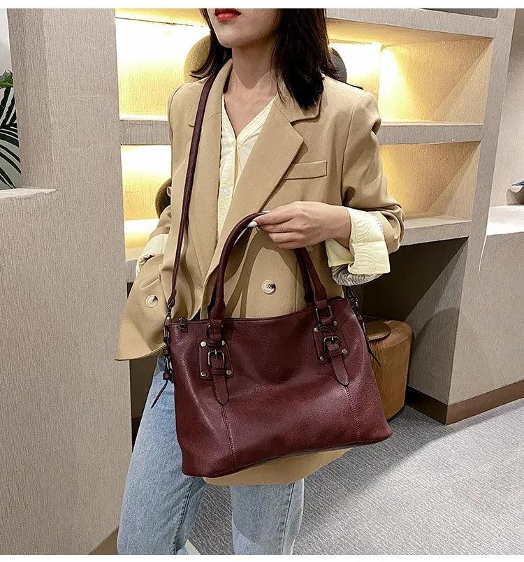 Bolsa Feminina de Couro Legítimo Safira SF468