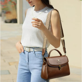 Bolsa Feminina de Couro Legítimo Safira SF728