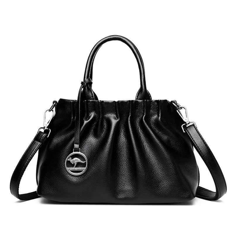 Bolsa Feminina de Couro Legítimo Safira SF392