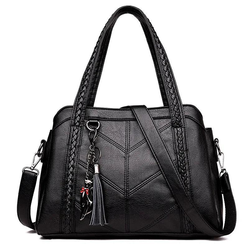Bolsa Feminina de Couro Legítimo Safira SF437