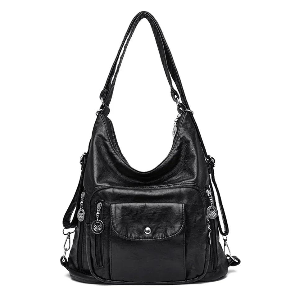 Bolsa Feminina de Couro Legítimo Safira SF482