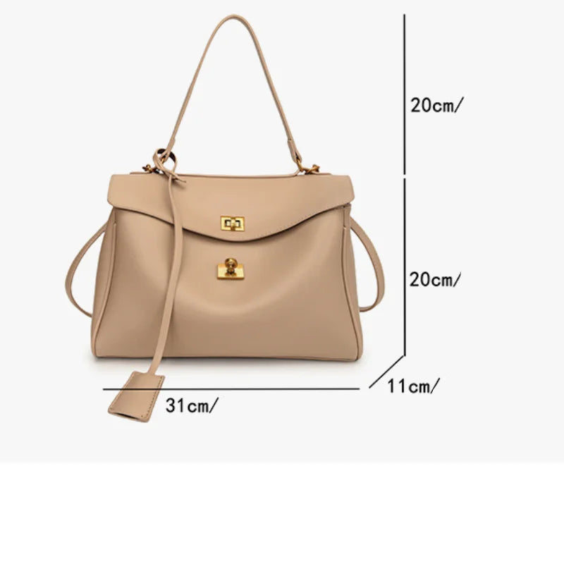 Bolsa Feminina de Couro Legítimo Safira SF987