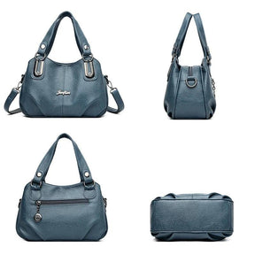Bolsa Feminina de Couro Legítimo Safira SF847