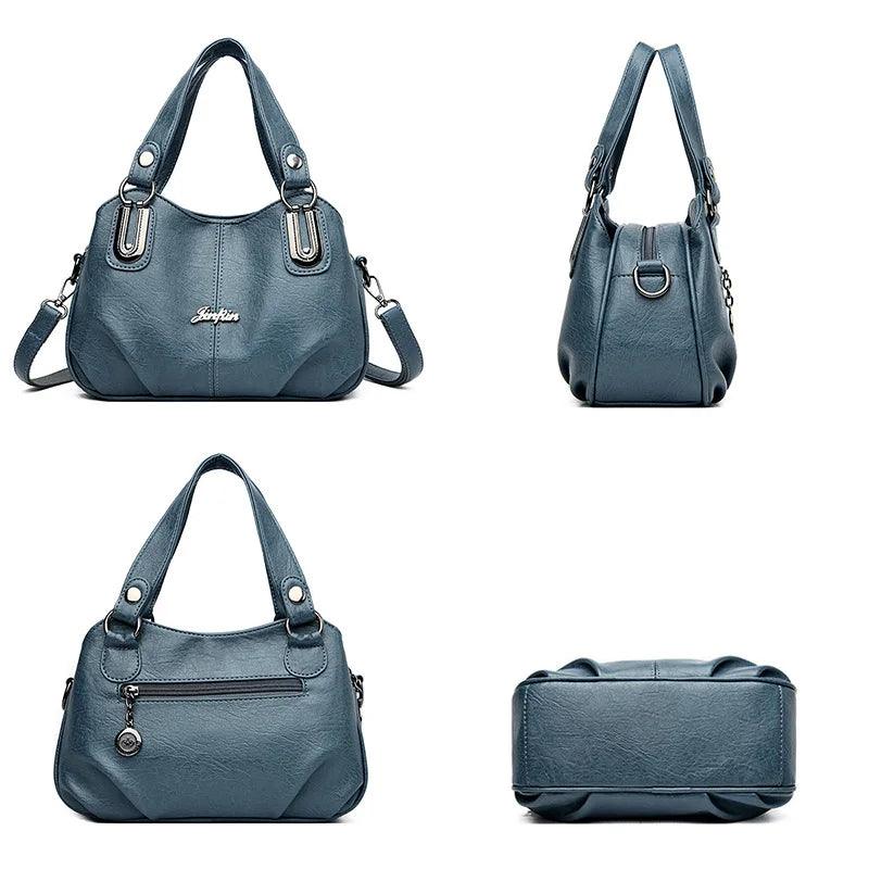 Bolsa Feminina de Couro Legítimo Safira SF847