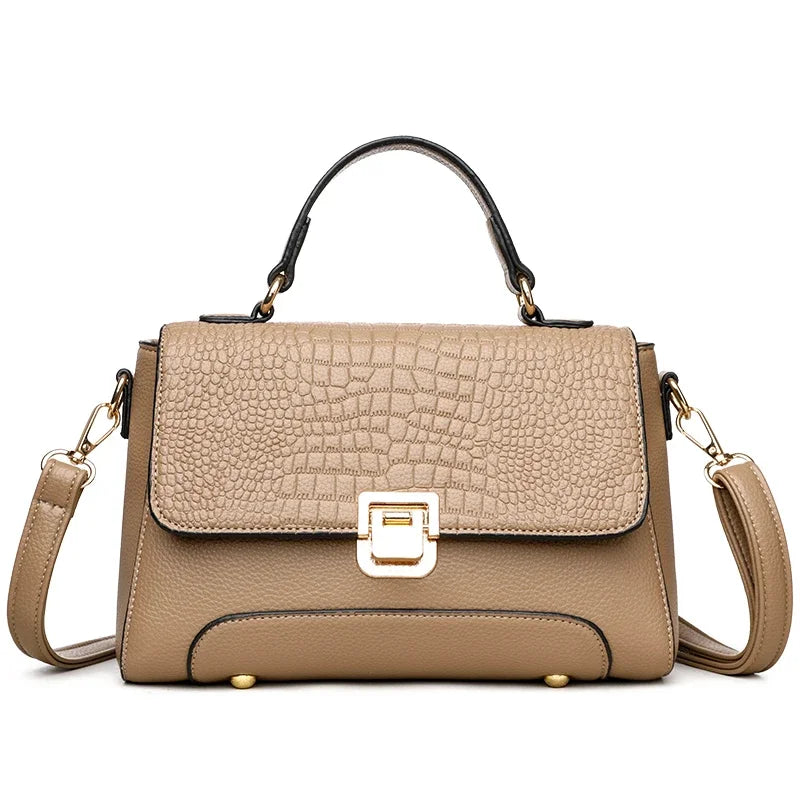 Bolsa Feminina de Couro Legítimo Safira SF431