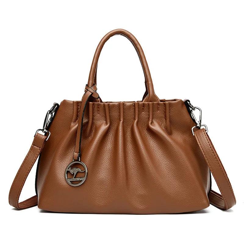 Bolsa Feminina de Couro Legítimo Safira SF392
