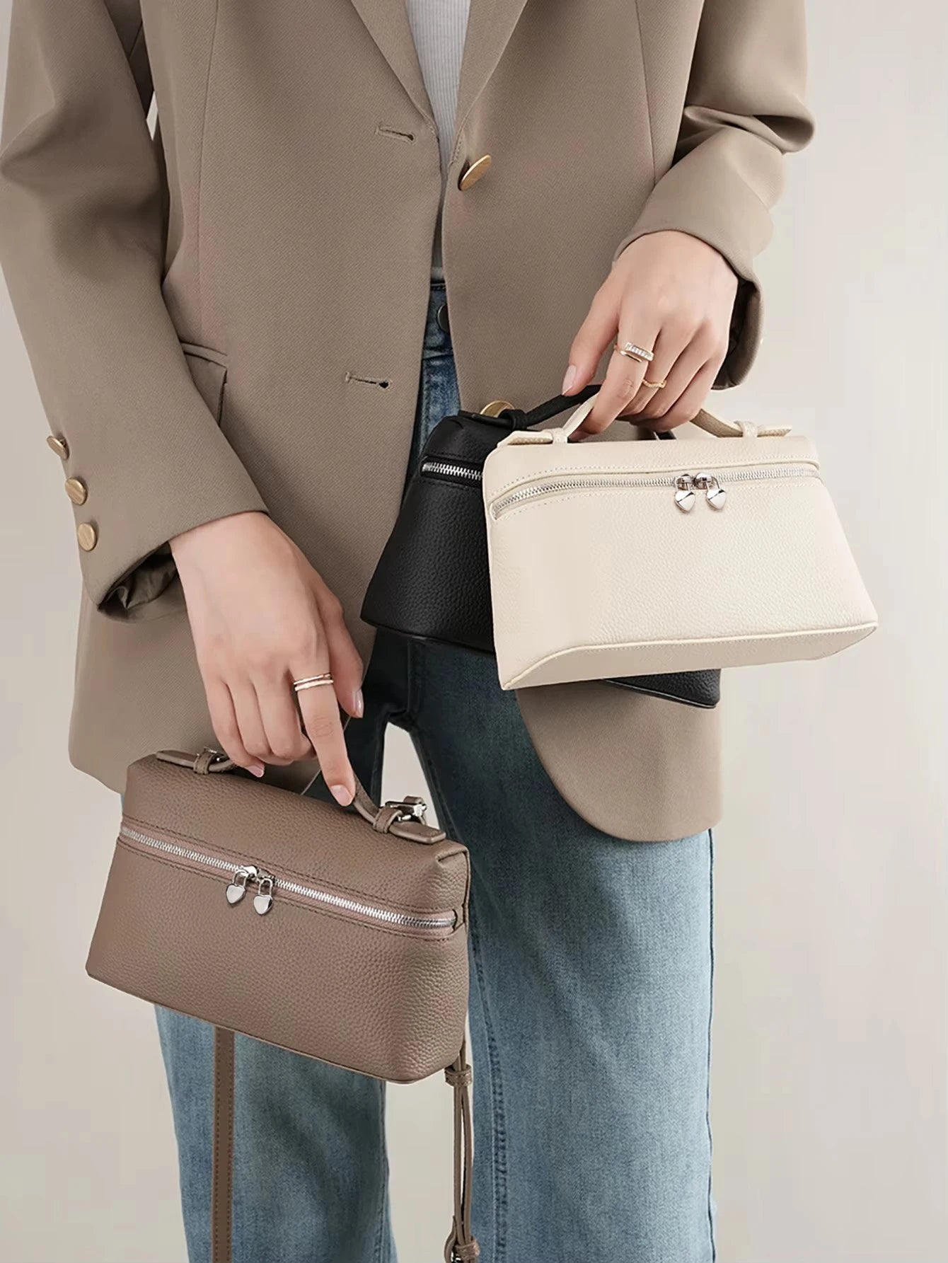 Bolsa Feminina de Couro Legítimo Safira SF477