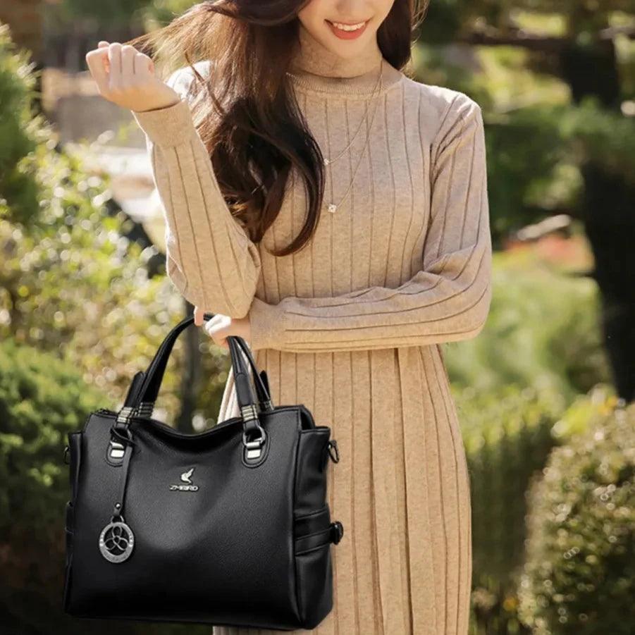 Bolsa Feminina de Couro Legítimo Safira SF731