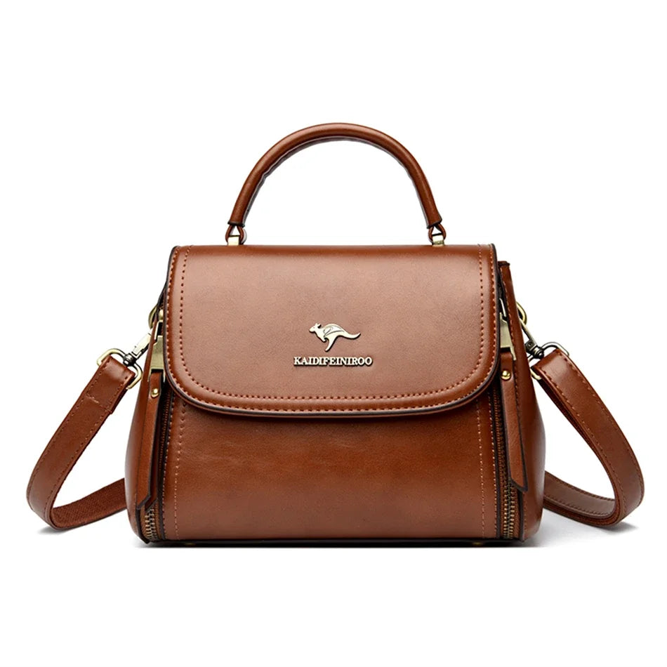 Bolsa Feminina de Couro Legítimo Safira SF834