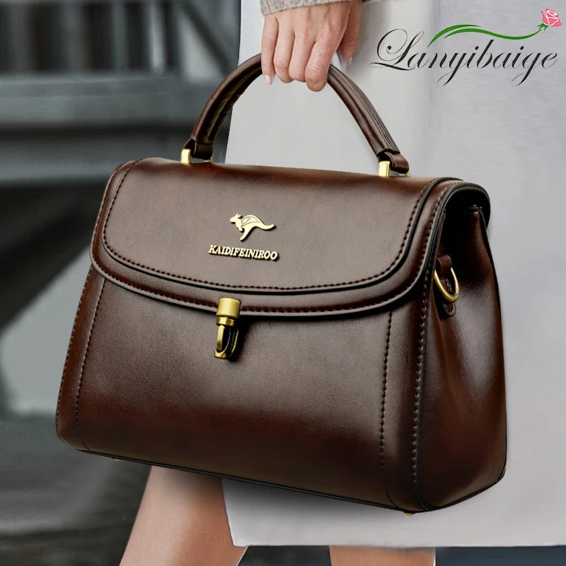 Bolsa Feminina de Couro Legítimo Safira SF728