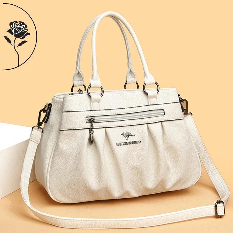Bolsa Feminina de Couro Legítimo Safira SF472