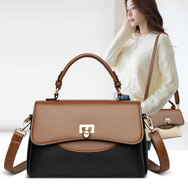 Bolsa Feminina de Couro Legítimo Safira SF288