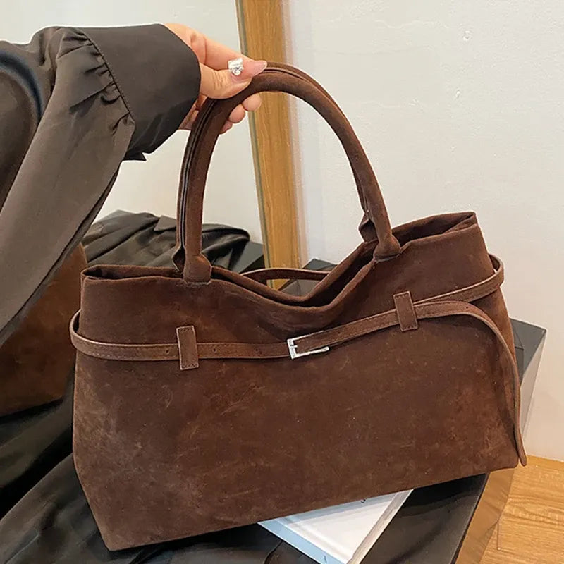Bolsa Feminina de Camurça Safira SF863