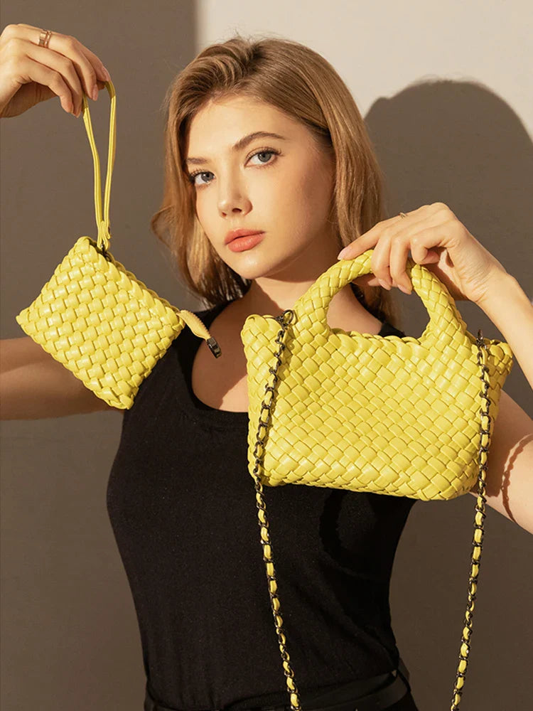Bolsa Feminina Trançada Pequena Safira SF732
