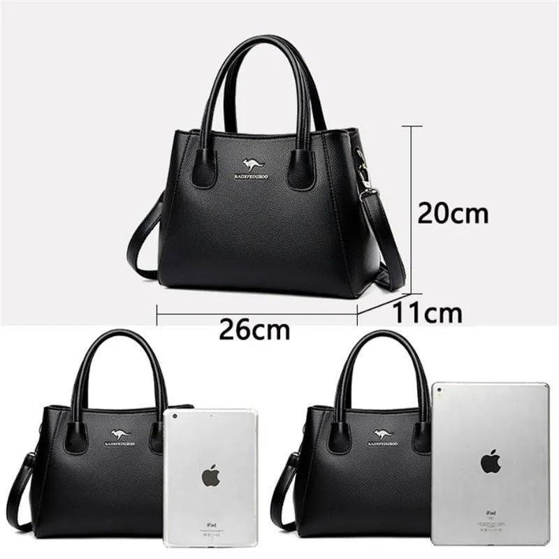 Bolsa Feminina de Couro Legítimo Safira SF294