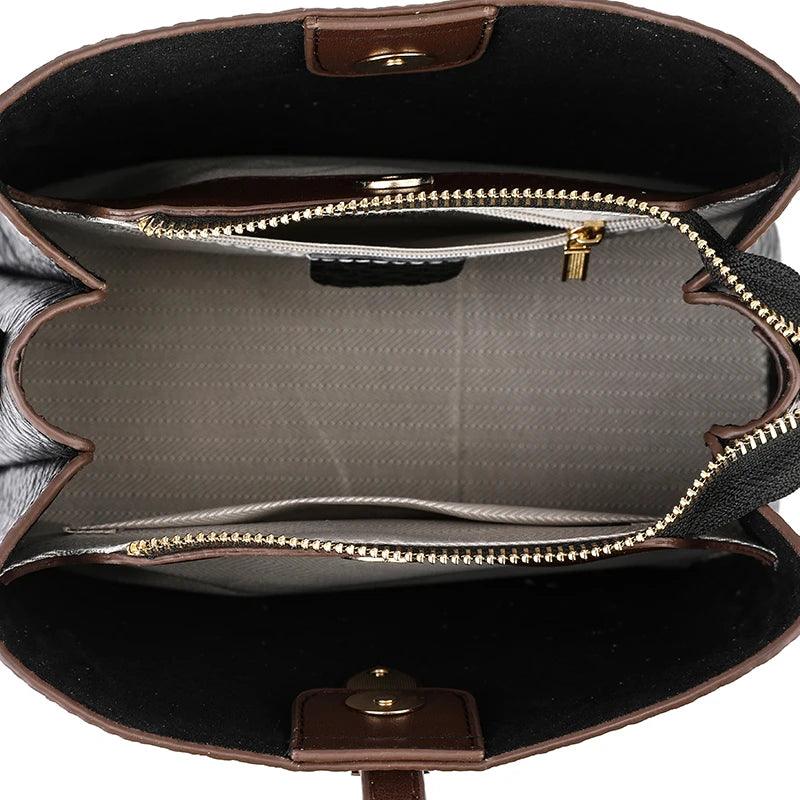 Bolsa Feminina de Couro Legítimo Safira SF583
