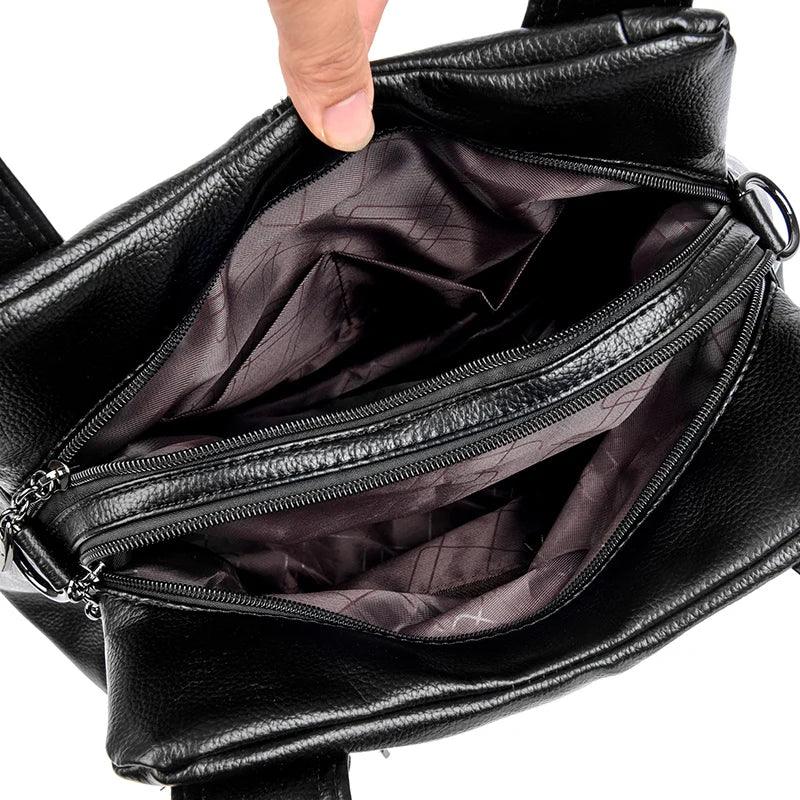 Bolsa Feminina de Couro Legítimo Safira SF736