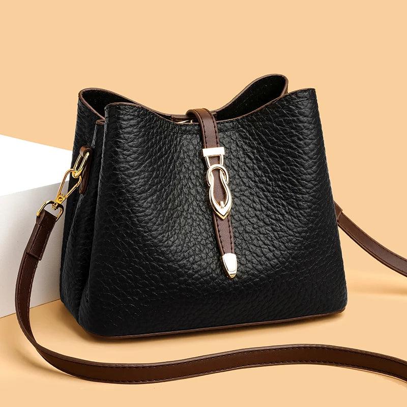 Bolsa Feminina de Couro Legítimo Safira SF583