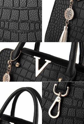 Bolsa Feminina de Couro Legítimo Safira SF732