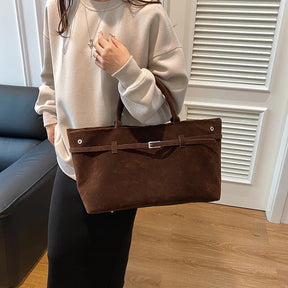 Bolsa Feminina de Camurça Safira SF863