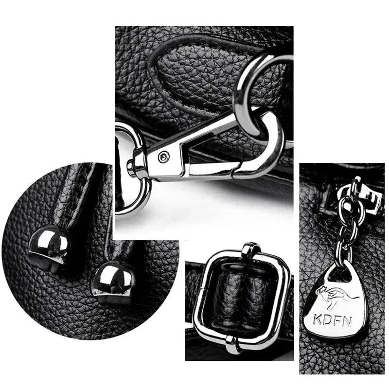Bolsa Feminina de Couro Legítimo Safira SF582