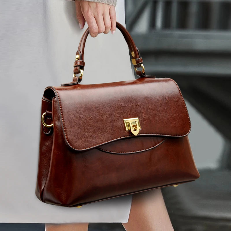 Bolsa Feminina de Couro Legítimo Safira SF884