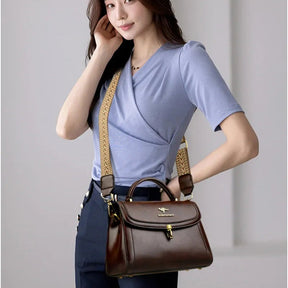 Bolsa Feminina de Couro Legítimo Safira SF728