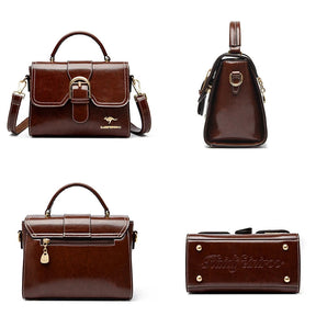 Bolsa Feminina de Couro Legítimo Safira SF417