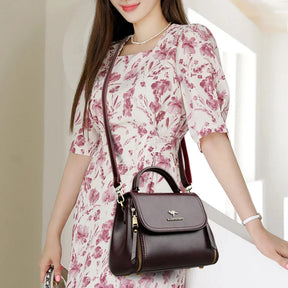 Bolsa Feminina de Couro Legítimo Safira SF834
