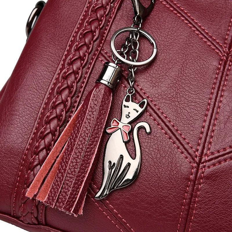 Bolsa Feminina de Couro Legítimo Safira SF437