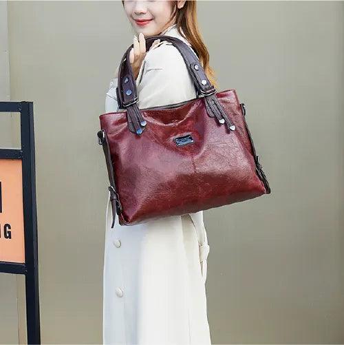 Bolsa Feminina de Couro Legítimo Safira SF372