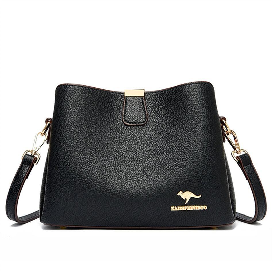 Bolsa Feminina de Couro Legítimo Safira SF729