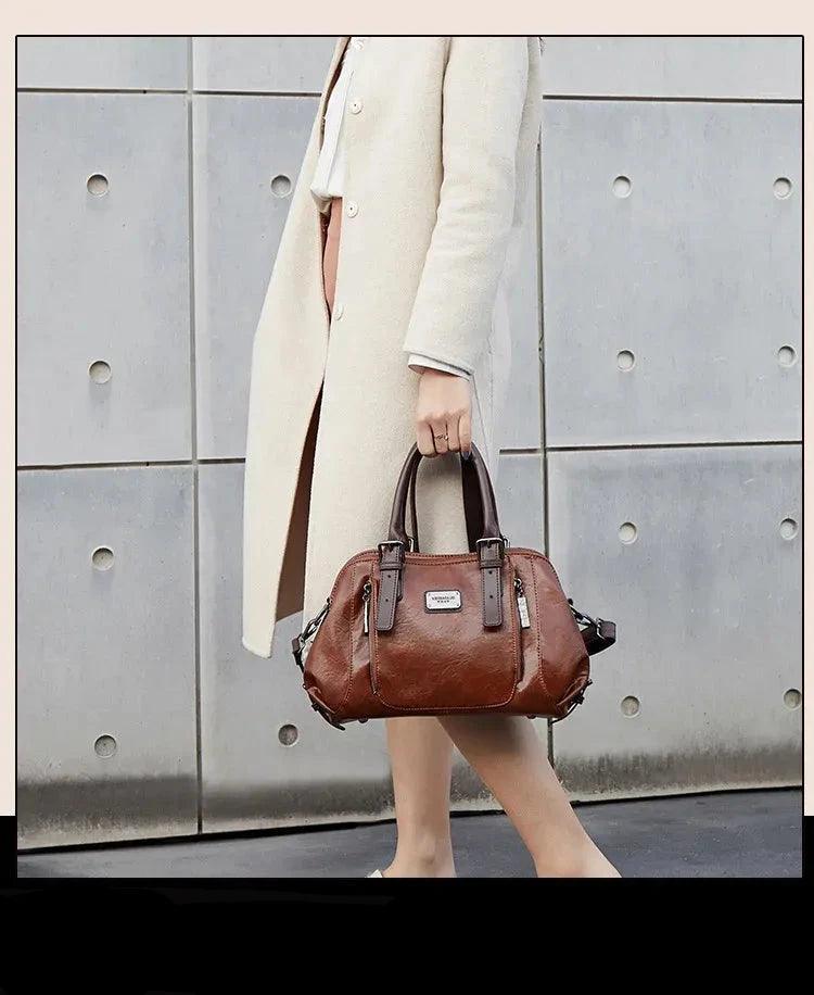Bolsa Feminina de Couro Legítimo Safira SF271