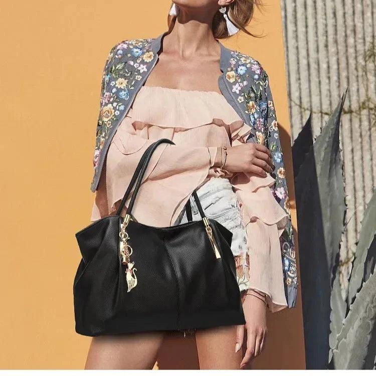 Bolsa Feminina de Couro Legítimo Safira SF778